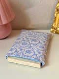 Handmade Quilted Book Sleeve-Victorian Blue